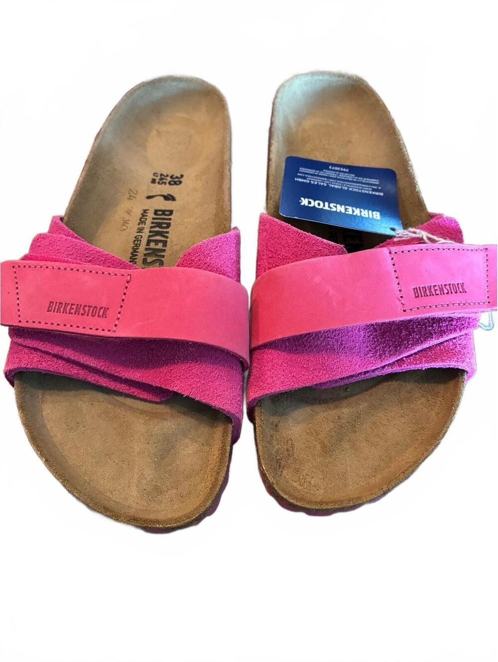 NWT Birkenstock Pink Slide Sandals Size 7